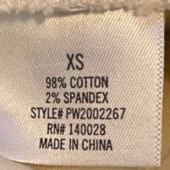 MI AMI by FRANCESCA Scalloped Hem Front Button Closure Mini Skirt Beige Size XS - Picture 5 of 6